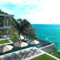 Luxury cliffside villa with infinity pool overlooking ocean